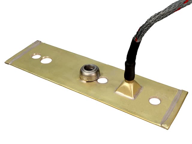 Flat waterproof shielded mica resistor