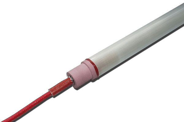 Medium infrared quartz tube - FD type wire connectors - Acim Jouanin